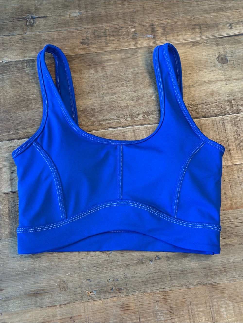 WILO The Label Contour Stitch | Contra Cobalt Blue Sports Bra. Women’s Sz-XS